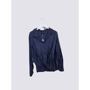 NEW DREW women's salma blouse in navy